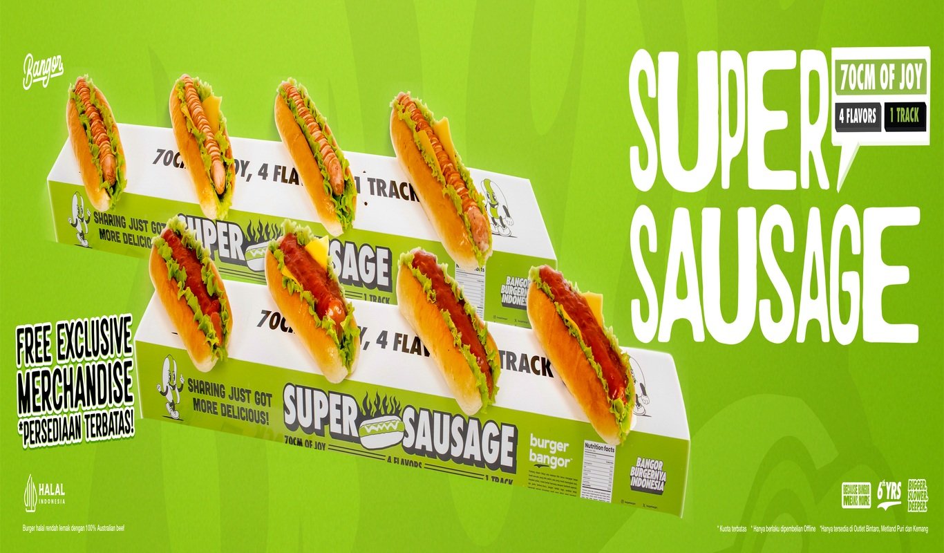 Bangor Super Sausage: Camilan Bareng Teman dengan Kemasan Unik